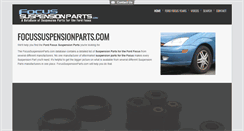 Desktop Screenshot of focussuspensionparts.com