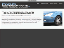 Tablet Screenshot of focussuspensionparts.com
